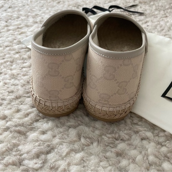 GUCCI Canvas & Leather Espadrilles - Picture 6 of 7